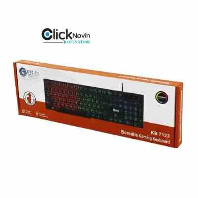 کیبورد گلد اسکار مدل KB7123 مخصوص بازی RGB