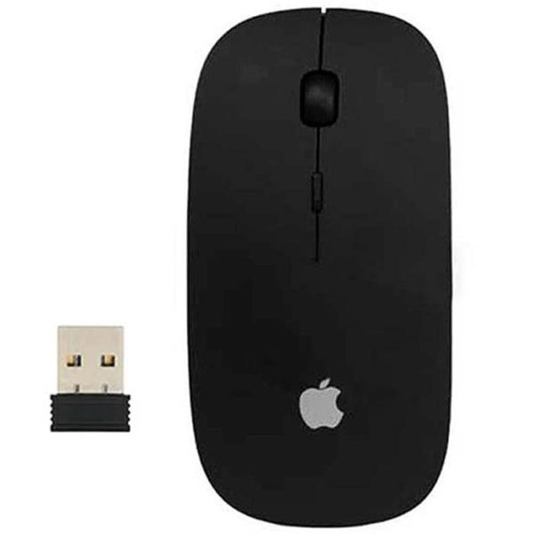 موس بی سیم طرح Apple رنگ مشکی