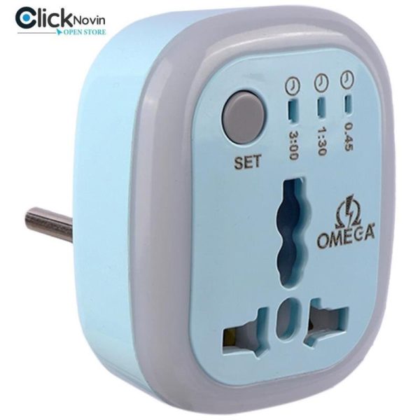 تبدیل 3 به 2 برق m100 برند omega (محافظ دار و تایمر دار )