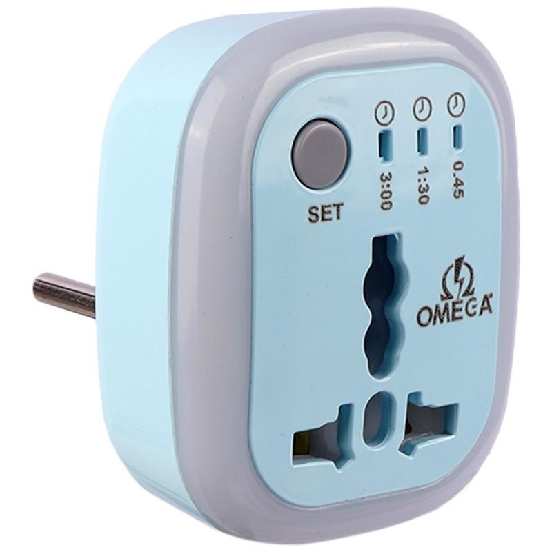تبدیل 3 به 2 برق m100 برند omega (محافظ دار و تایمر دار )