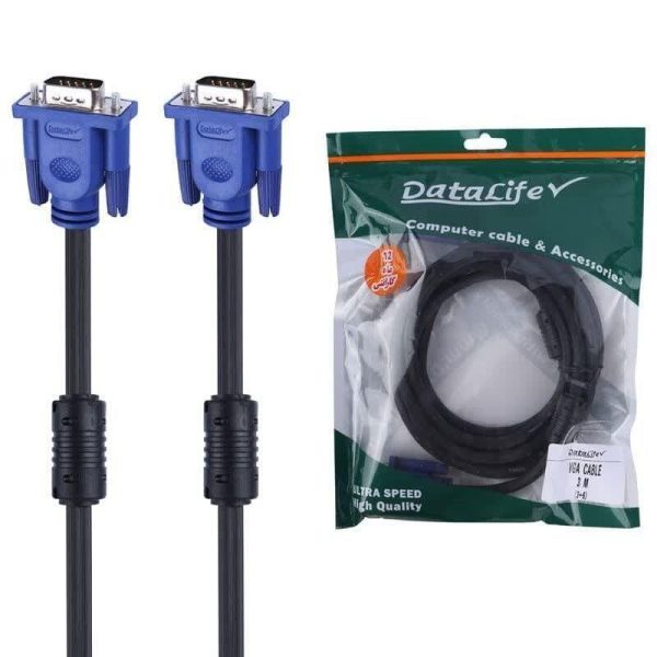 کابل 3 متری 3 6 vga برند datalife