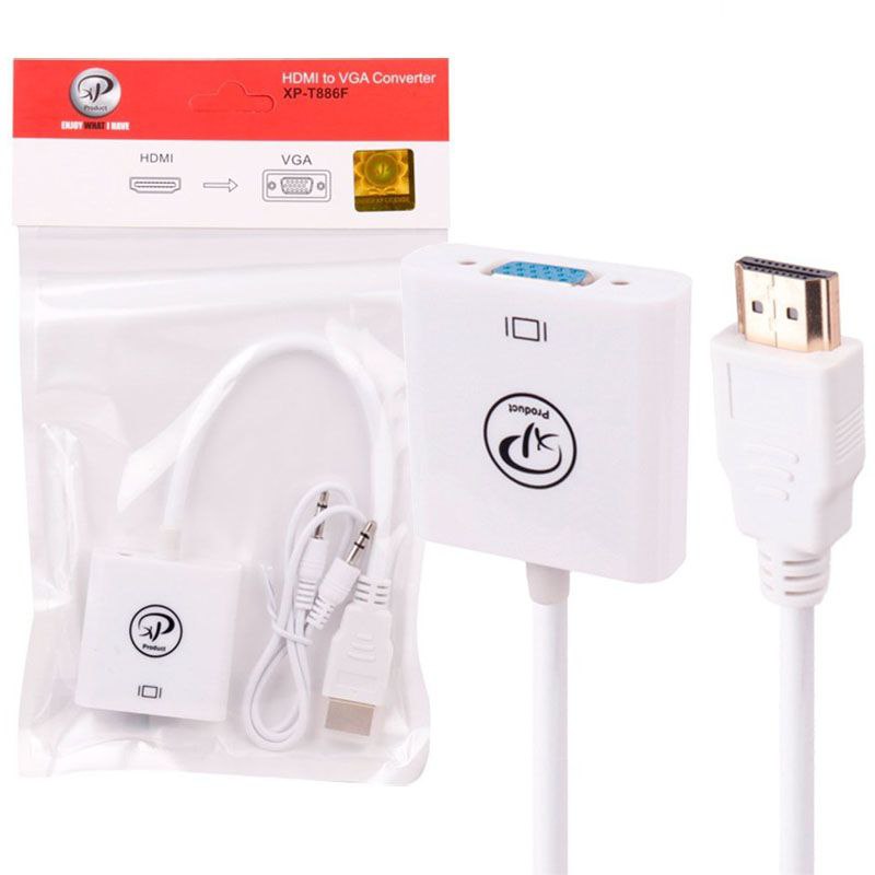 تبدیل VGA TO HDMI مدل T886 با صدا برند xp