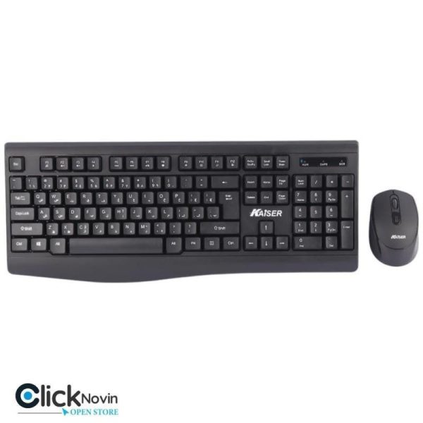 کیبورد و موس بی سیم kmw494 برند Kaiser