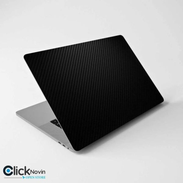 استیکر برچسب پشت لب تاب مشکی ساده