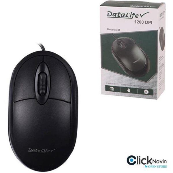 موس سیم دار مدل m01 برند Datalife