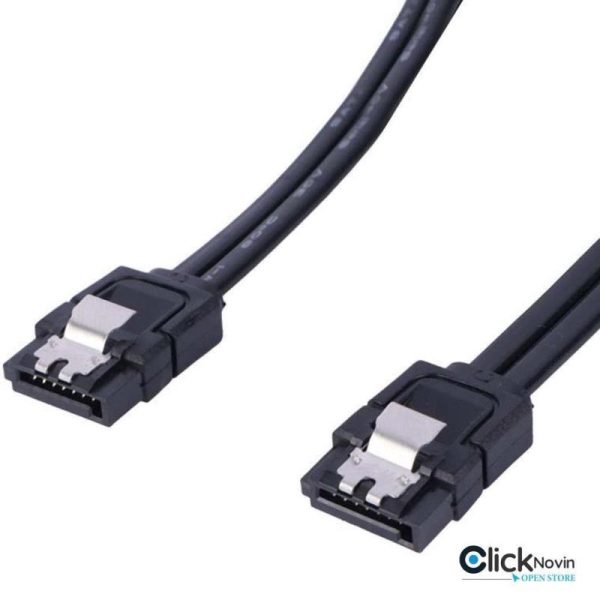 کابل دیتا ساتا قفل دار ( مشکی6g)
