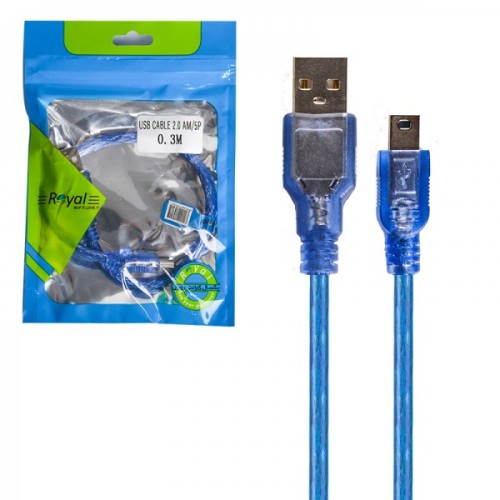 کابل دوربین 0.3متری 5 پین نری usb2 برند ROYAL(رویال)